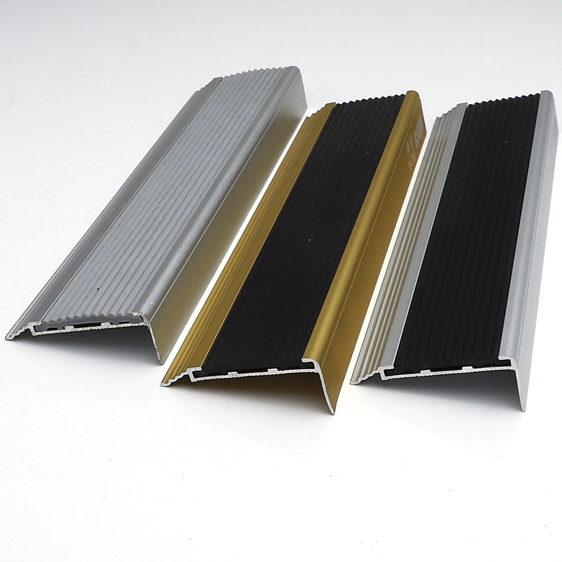 Aluminum Floor Transition Skirting Tile Trim Stair Nose Carborundum Stair Nosing Strips