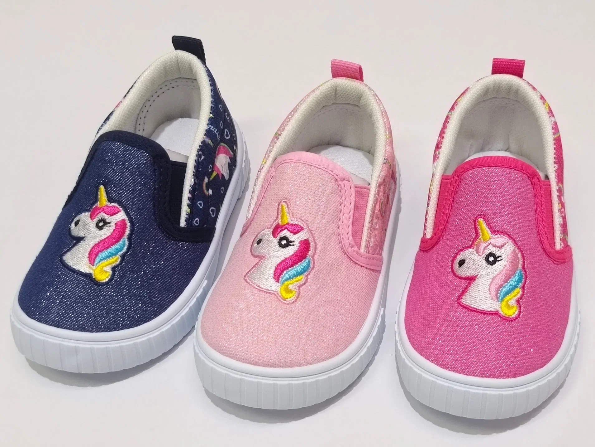 New Baby Girl Easy-on Canvas Shoe Little Children Footwear China Factory Shoes