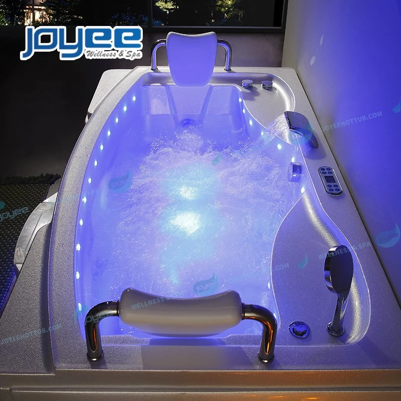 Joyee Salle de bains de luxe bain whirlpool Massage un bain à remous intérieur à l'étape