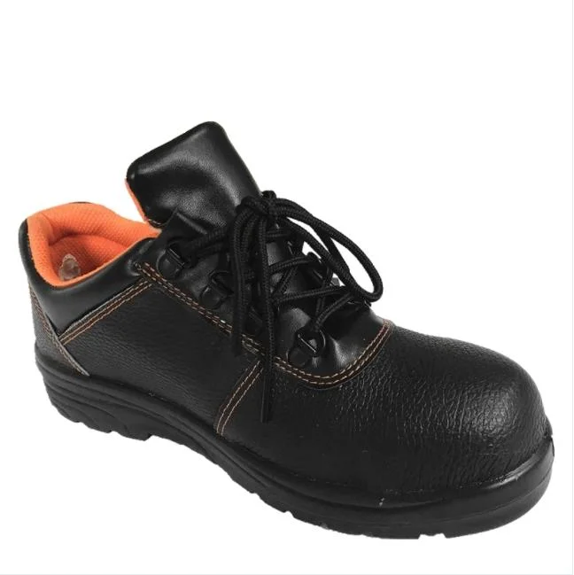 Leather Work Shoes Safety Shoes Embossed Leather Steel Head