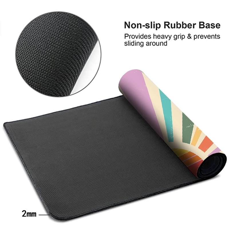 Gaming Mouse Pad with Rubber Base Colorful Computer Carpet Desk Mat for PC Laptop