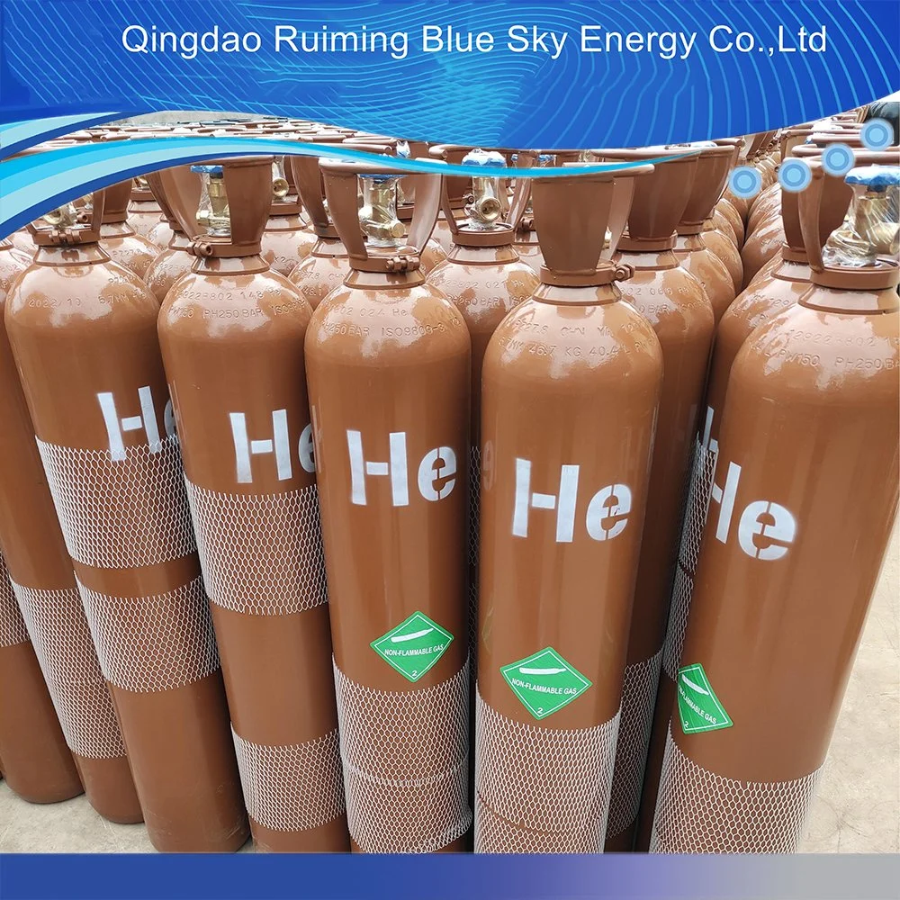 40L 150bar 99.9%-99.999% Industrial Grade Helium Gas