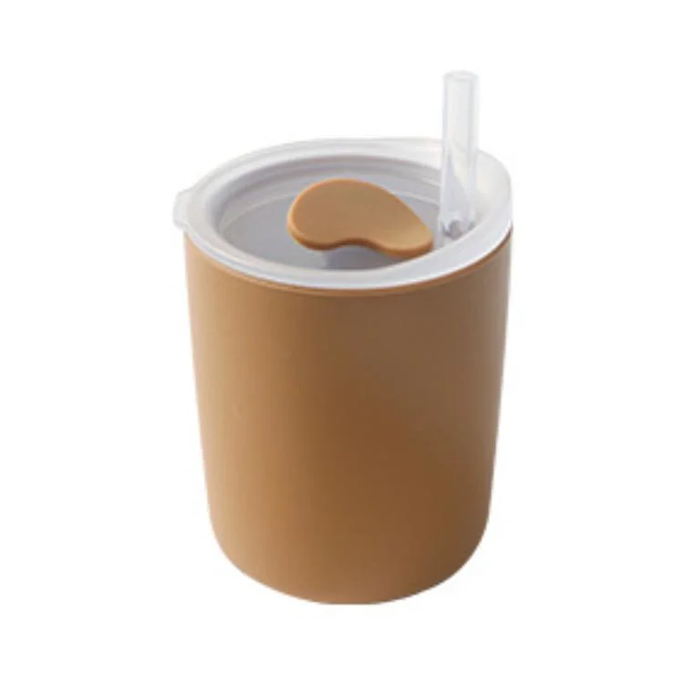 Vaso de silicona para beber de calidad alimentaria para niños de estilo simple beber con Paja