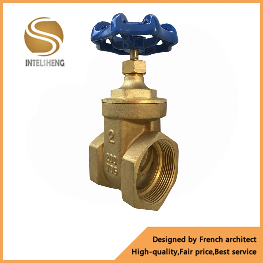 50% off High Quality Factory Manufacturer OEM Hot Sell of Brass Controlled Gate Valve for Water with Wheel Handle Forged Female Thread