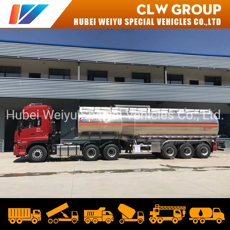 42000liters/42000L/42cbm/11000 Galllons Aluminum Alloy Palm Oil Transport Tanker Truck