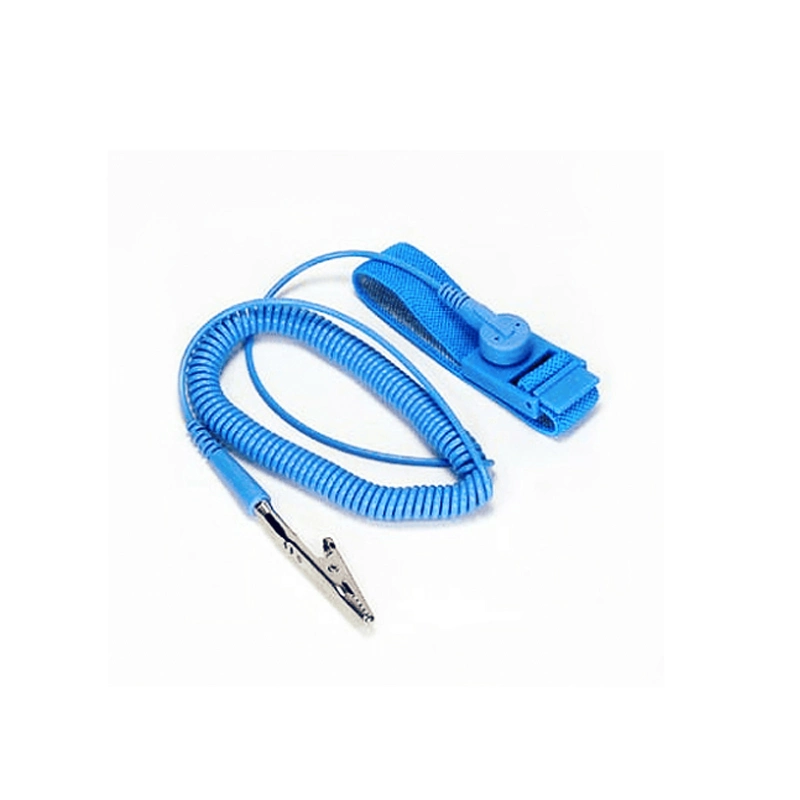 Leenol Static Removal Blue Color ESD Anti-Static Cored Wrist Strap