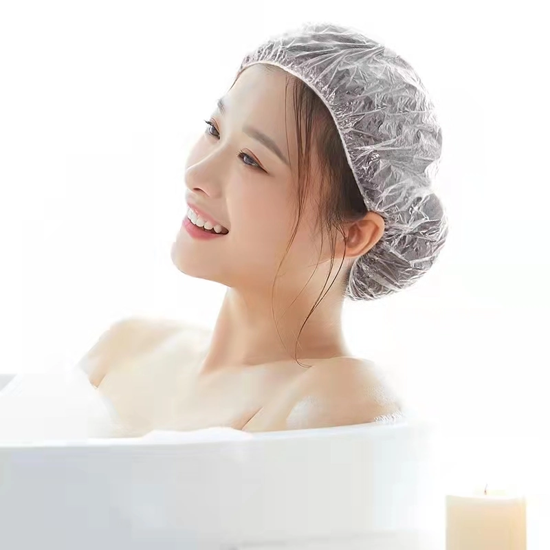 Disposable Waterproof Shower Cap for Weman Men Adults