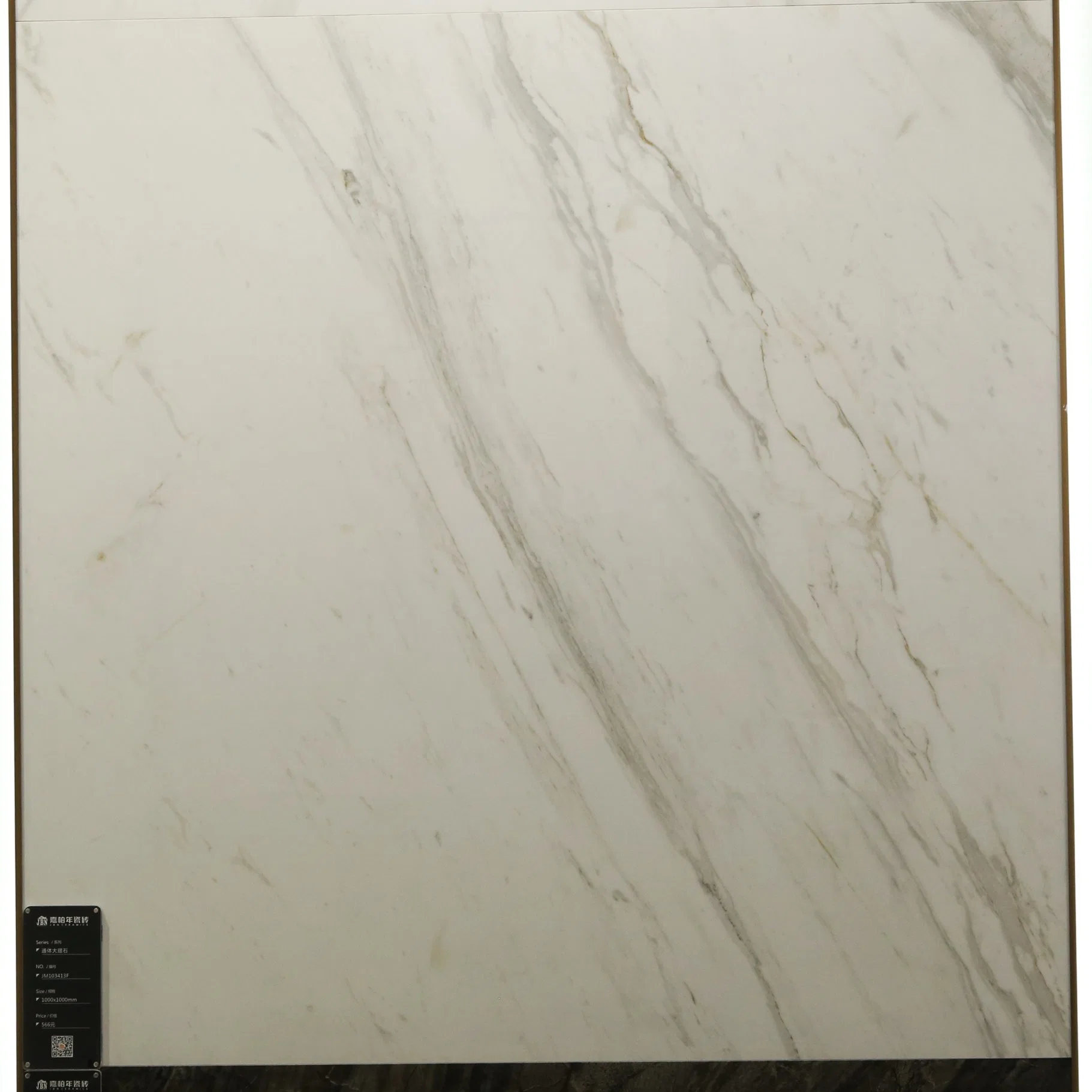 Full Body 100X100 Gray Marble Design Glossy Flooring Tile Bathroom Wall Tiles Granite Building Material (JM103413F)