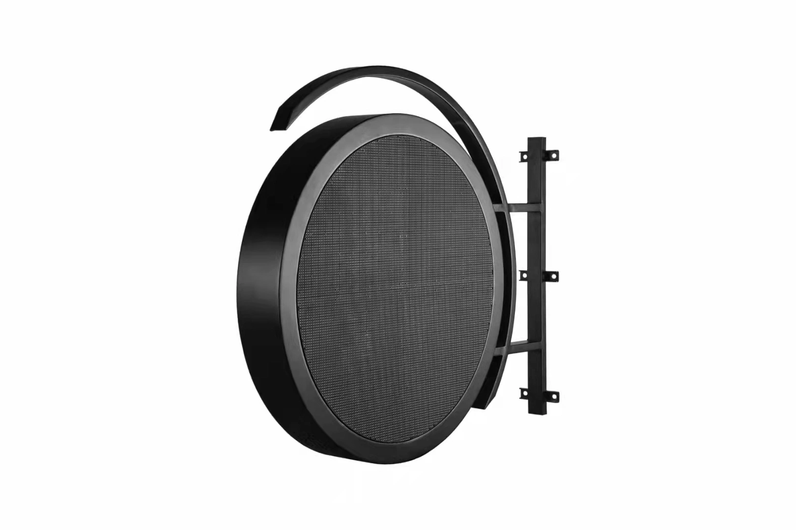 Double Single Sided P4.68 P8 P3 Water Proof Advertising Store Round Digital Supermarket Screen Circle Circular Round Logo Sign Screen LED Logo Display