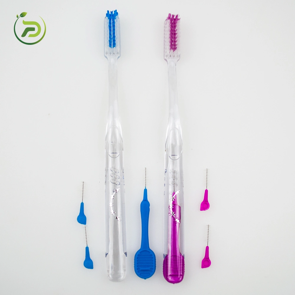 Adult Orthodontic Toothbrush U Shape Double End with Interdental Brush