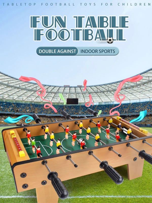 Indoor Sports Toys Football Toy Table Wooden Football Board Games Wooden Children&prime; S Entertainment Educational Toys