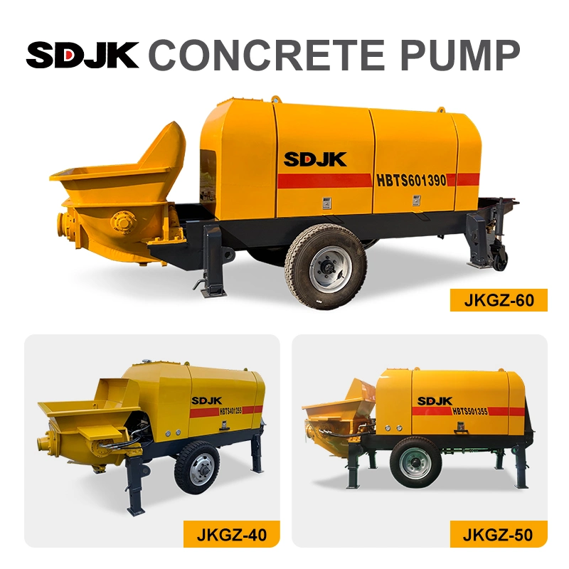 Small Diesel Engine Concrete Pumps China Hose Pump Rubber China Connectors Pipe Line Concrete Pump