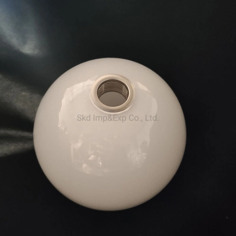 Handblown Opal White Globe Glass Shade for Pendant Lights