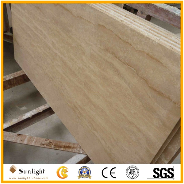 Polished Beige Travertine Marble Stone Stair/Step/Riser Lobby Flooring