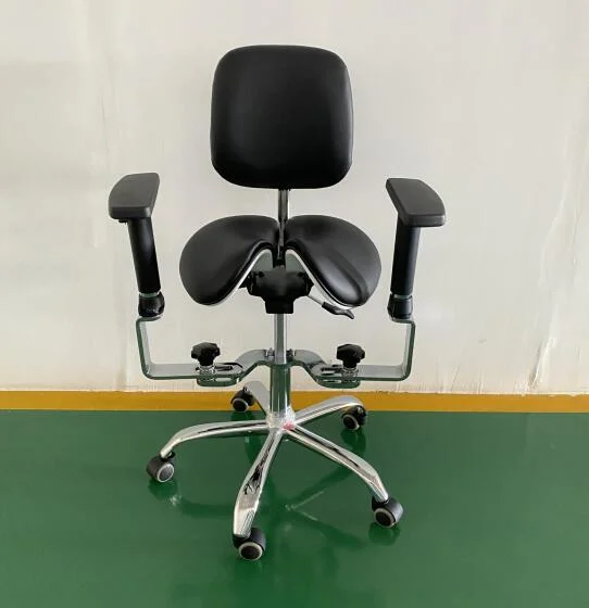 Split Seat Ergonomie Verstellbarer Sattelstuhl Mit Neigungswinkel Medizinische Zahnarztstühle