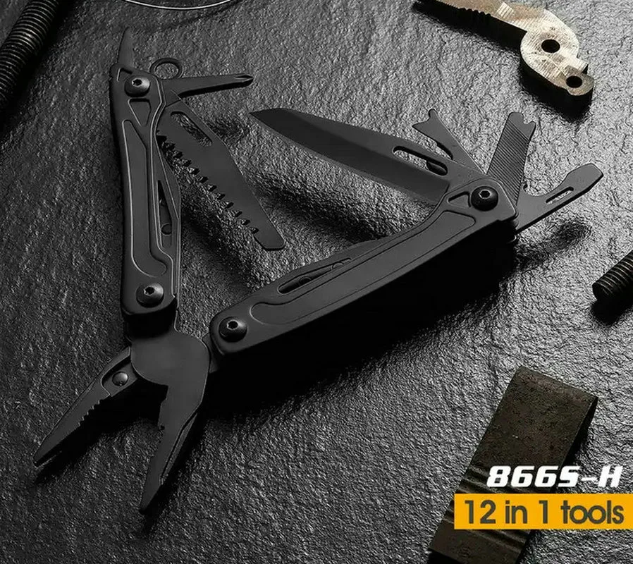 Portable Folding Pliers Multitool Plier Cable Wire Cutter Outdoor Camping Ci22711