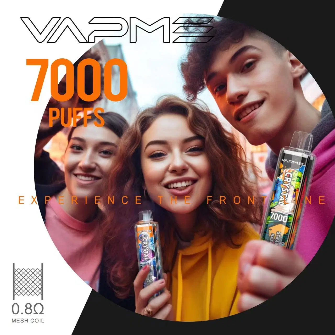 Transparent Vapes Vapme Crystal 7000 Puffs 850mAh Rechargeable Battery 12 Flavors Vs Randm Tornado 7K Supbliss Luxy 4000 Legend PRO Plus