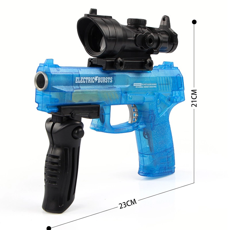 Mk23 Plastic Water Gel Blaster Gun DIY Summer Outdoor Toy 7-8mm Bullet Pistol Electric-Driven Water Bullet Gun Shooting Toy DIY Assemble Gun Model Water Guns