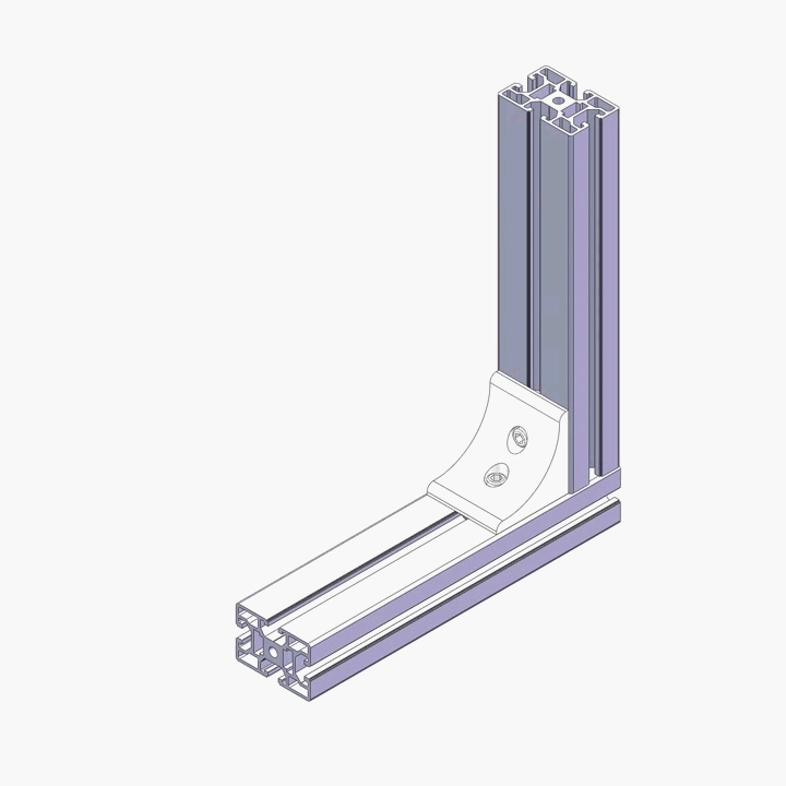 Trou de Msr Chinamanufacturer 2 4545h strong support pour le profil aluminium extrudé