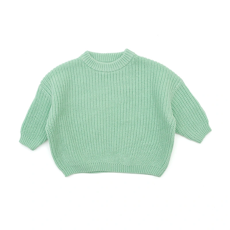 Basic Customization Girls Knit Kids Sweater for Fall