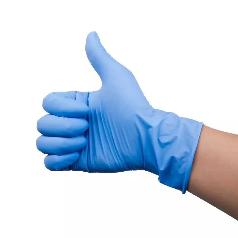 Azul y negro Guantes de nitrilo púrpura Peluquería tatuaje azul de grado alimentario Guantes de nitrilo sin polvo Guantes de nitrilo negro fabricante