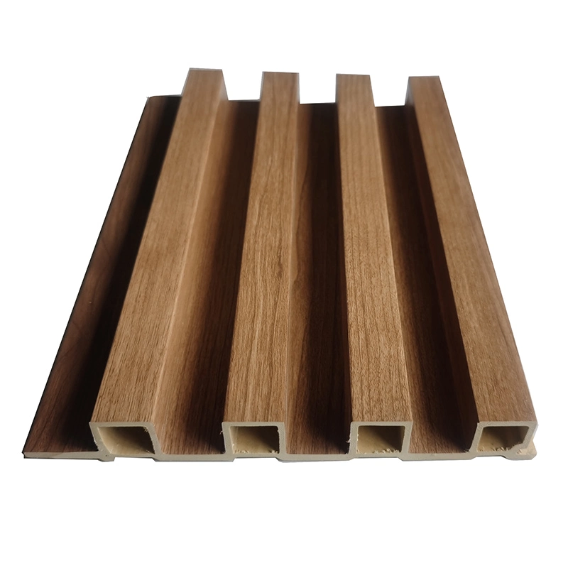 Wood Plastic PVC Wall Panel WPC PVC Cladding Boards Interior Exterior Fluted Wall Panels WPC Wall Panel