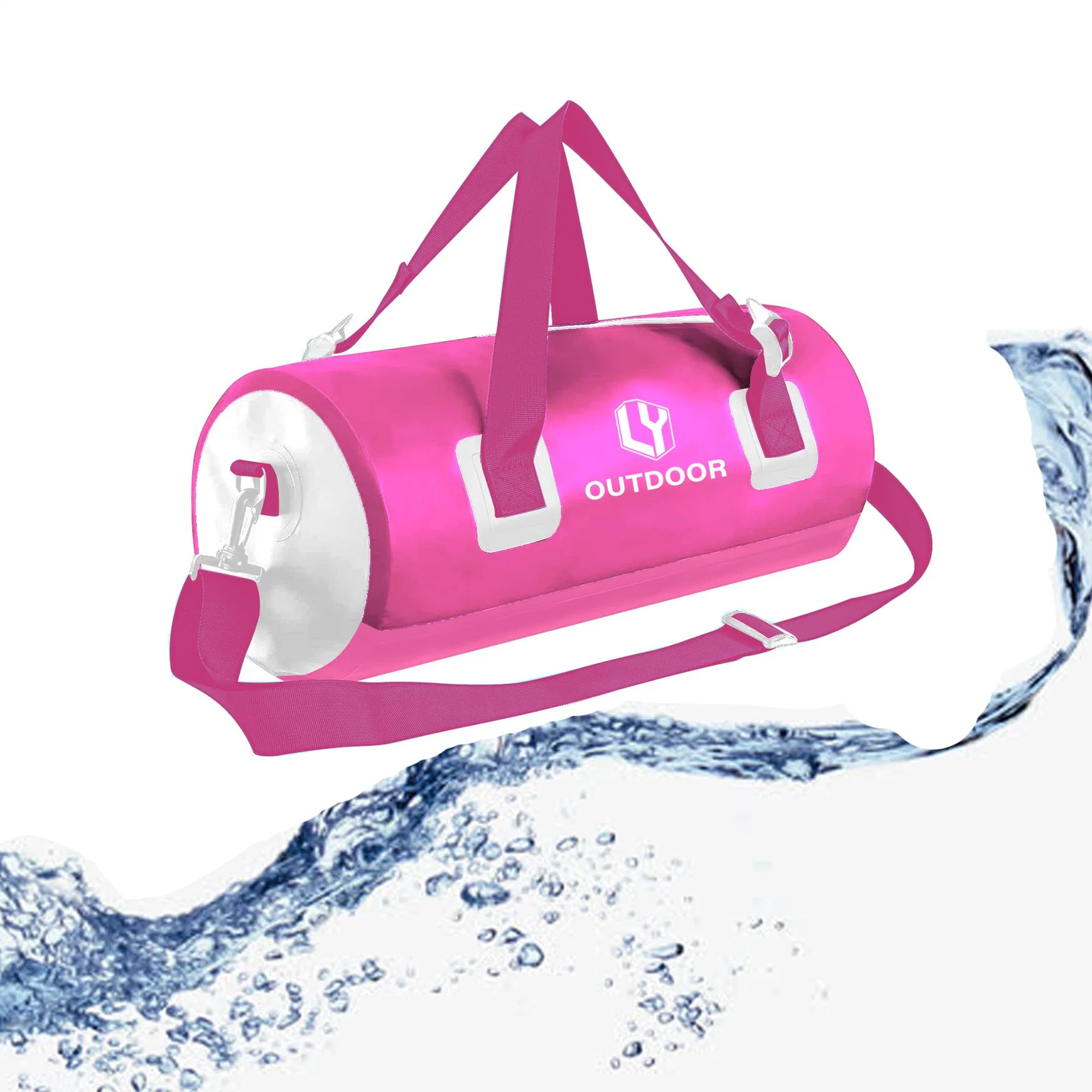 Hot Sales Wholesale Custom Fashion Logo Outdoor Sport Gym Women Mens Waterproof Travel Duffel Bag Pink