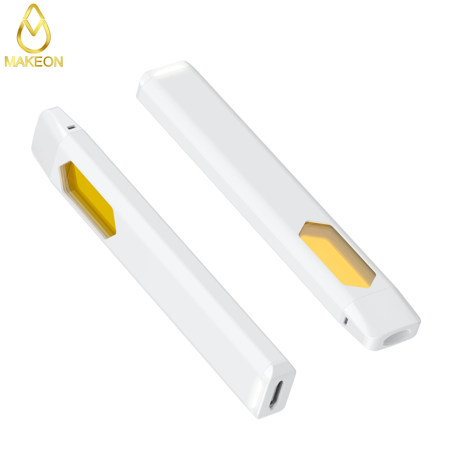 Makeon 2.0Ml de cerâmica Horizontal Premium e descartáveis cigarros vaporizador do tanque de óleo espesso Vape Pen Design OEM nenhum metal haste médio maior sabor puro em nuvem