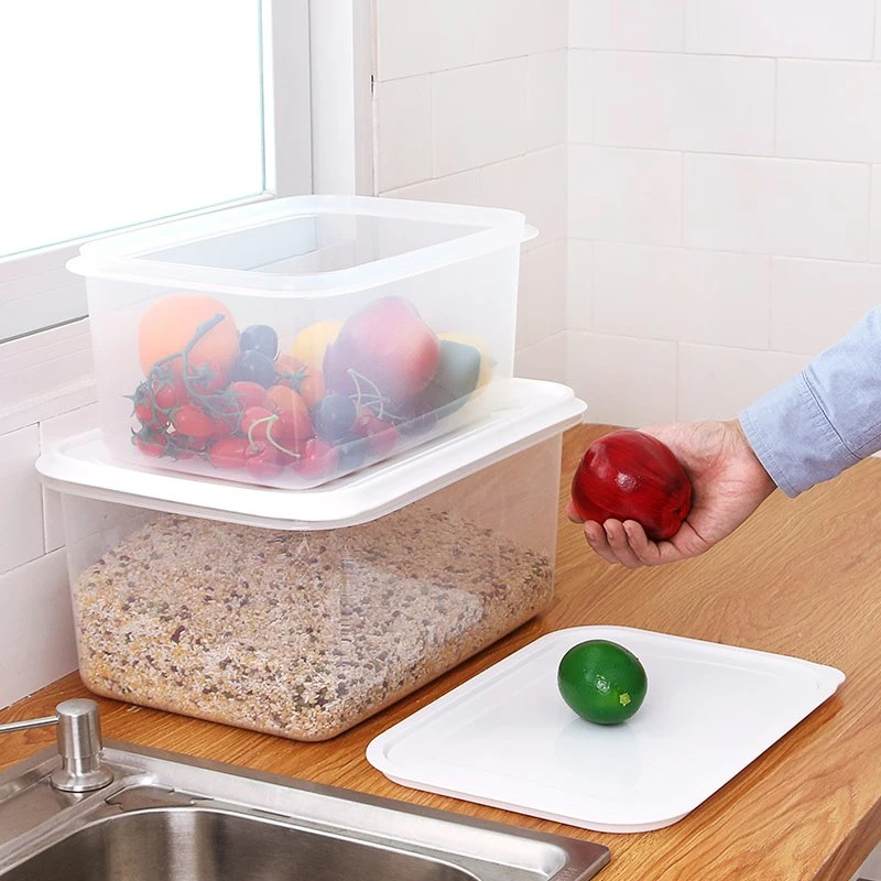 Multifunctional Airtight Covered Sealed Dust Free Cereal Beans Rice Food Plastic Containers Plastic Storage Box