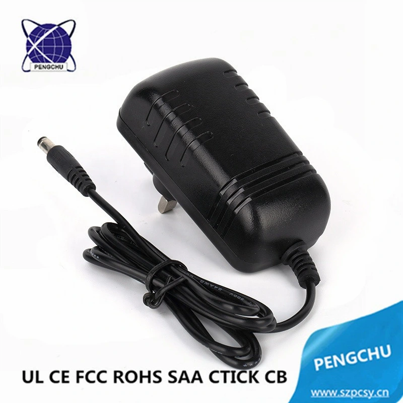 UL CE Répertorié 24V 18V 16V 15V 14V 10V 9V 6V 5V 12V 0.5A 1A 2A 3A 4A 12W 24W Chargeur mural/Adaptateur d'alimentation à découpage AC DC/Alimentation pour Médical/LED/CCTV/Routeur