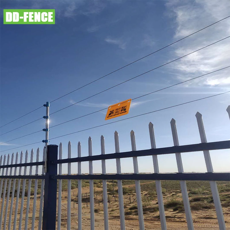 High Voltage Electric Security Fence Anti-Theft Alarm System Include Energizer Wire Posts Prevent Intrusion Electric Fence