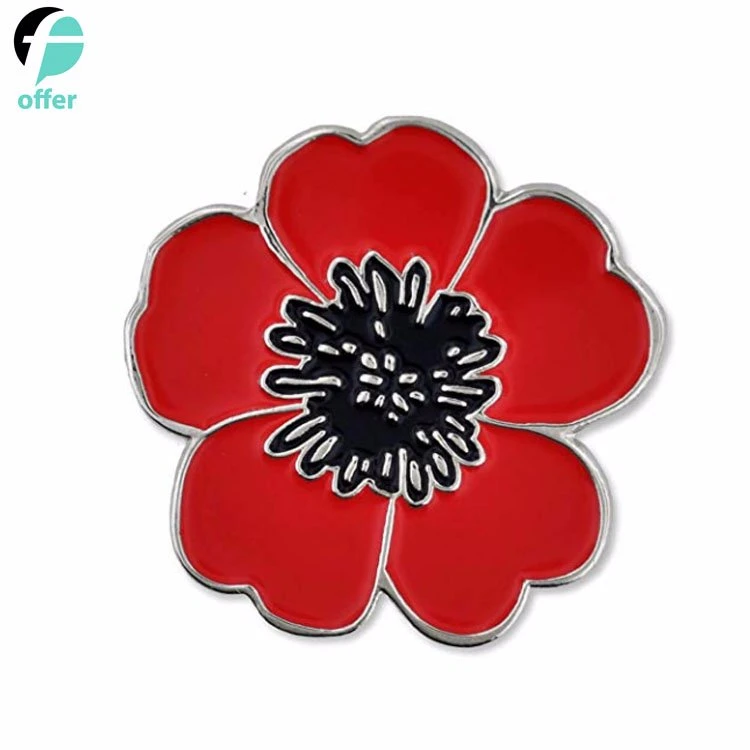 Remembrance Collectible UK Poppy Metal Pin Badges Brooch