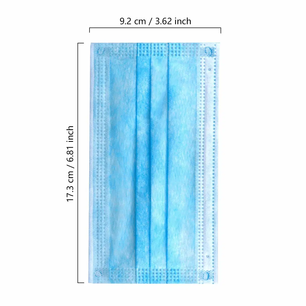 Xianwanli 3 Layers Disposable Blue Facial Mask with Shield