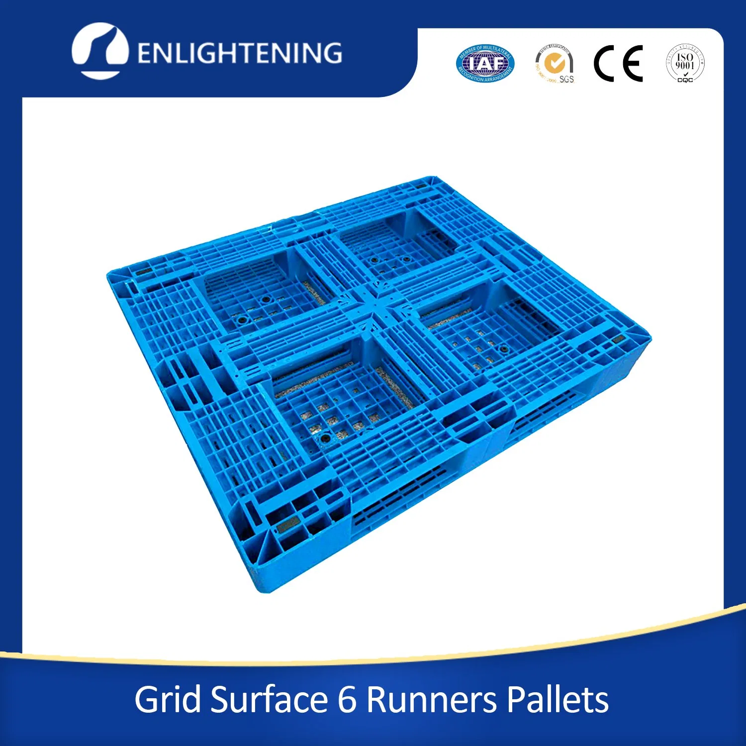 Wholesale/Supplier Factory Price Heavy Duty Durable Solid Deck HDPE Material Plastic Pallet for Transportation