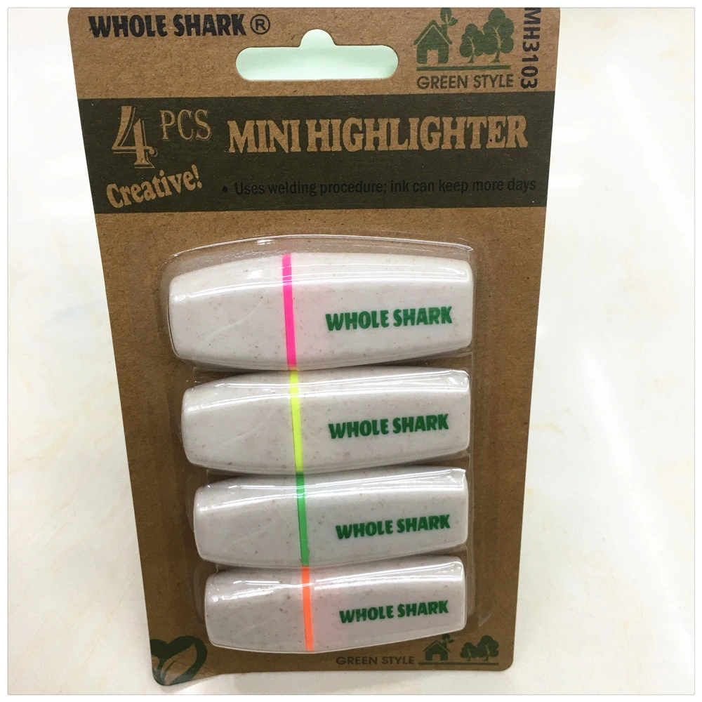 6pk Mini Highlighter Pen Set Fluorescent Marker Pen