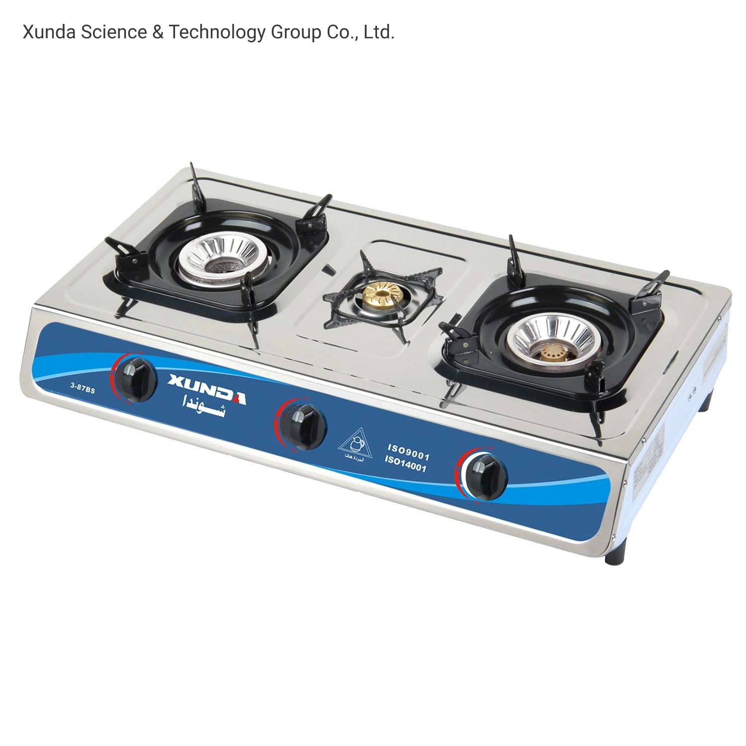 Xunda Cozinha em aço inoxidável Cooktops fogão fogão aparelho de cozimento