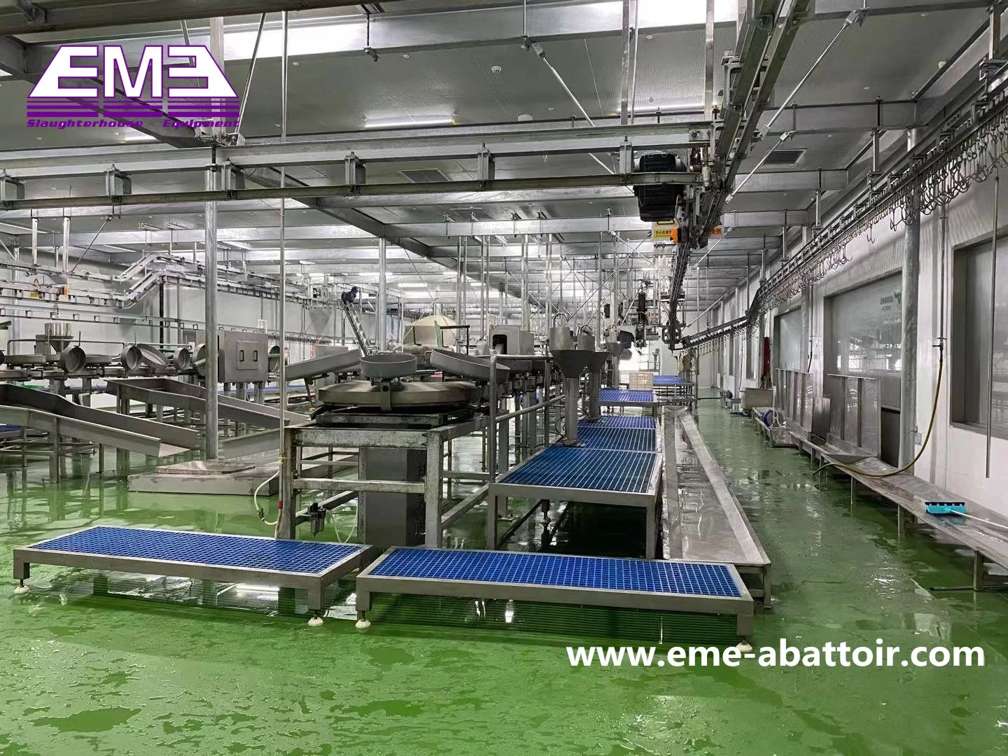 Stable in Operation Automatic Convey Rail Meat Slaughtering Machine Line Abattoir Equipment