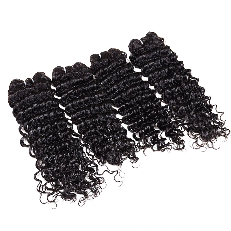 10A Grade Brazilian Virgin Hair 4 Bundles Deals Brazilian Deep Wave Hair Beauty Hair Products Unprocessed Brazilian Human Hair