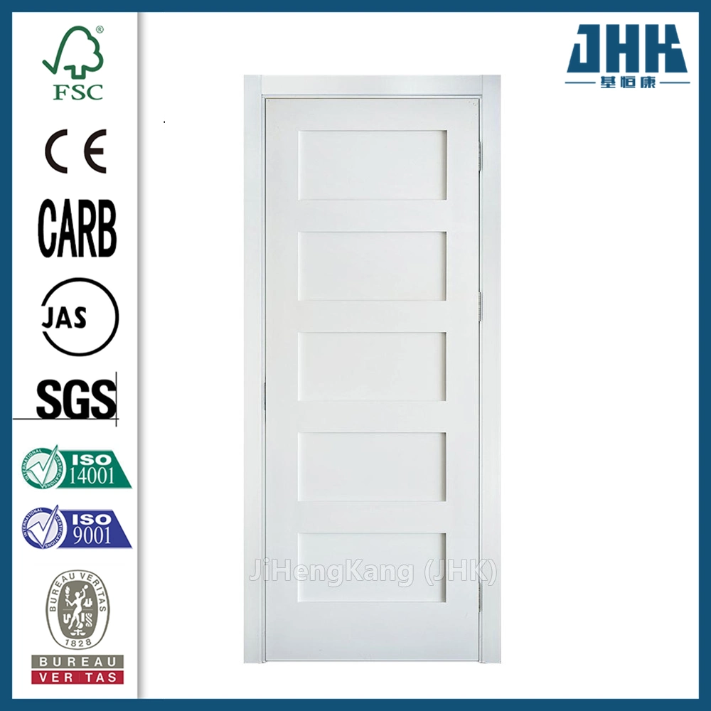 Jhk-Sk05-1 Solid Wood Grain Interior MDF Hollow Whiter Primer Door