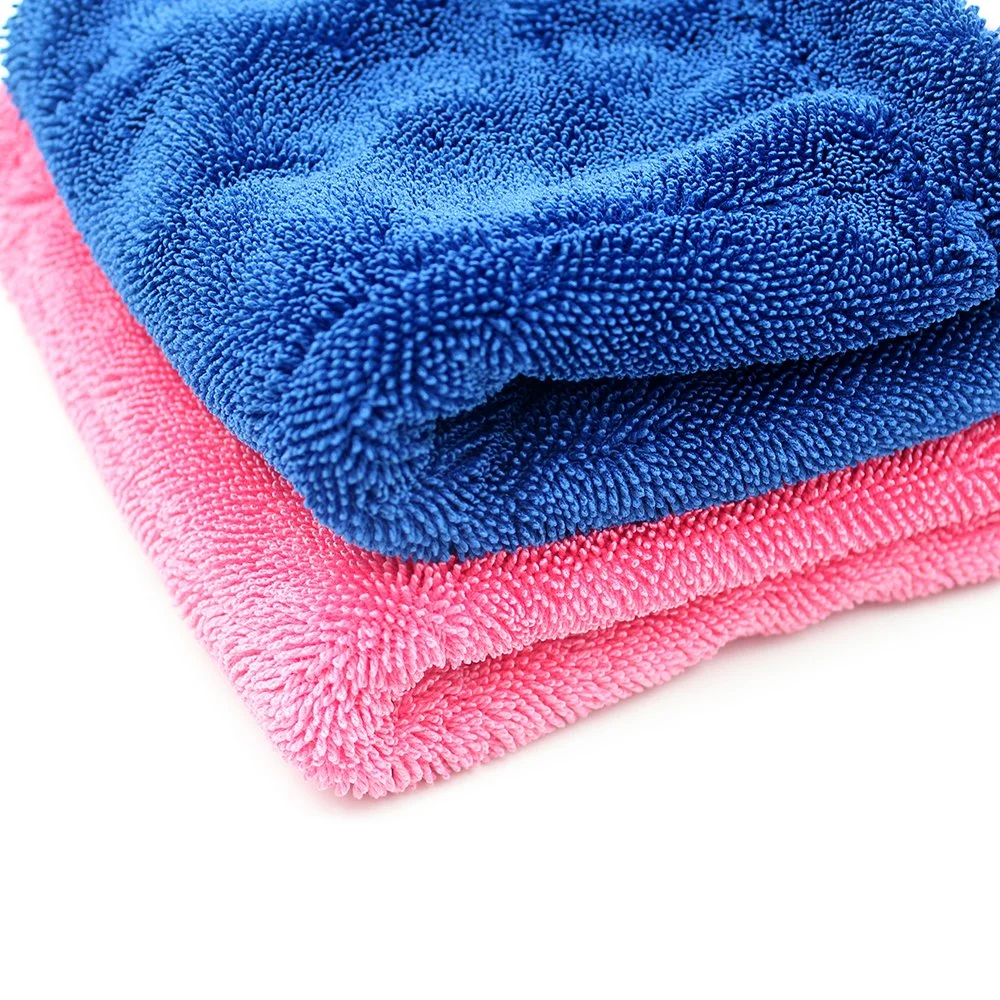 600GSM 1200GSM Ultra-Thick Soft Twisted Pile Car Cleaning Supplies Microfiber Drying Towels