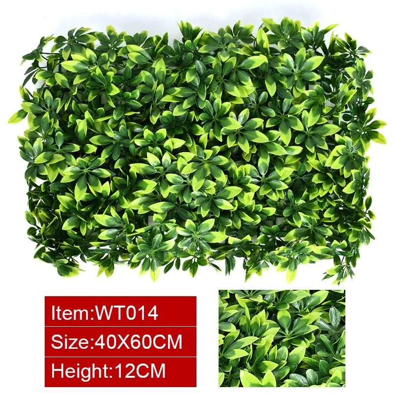 40X60cm Foliage Decoration Backdrop Panel Green Artificial Grass Wall