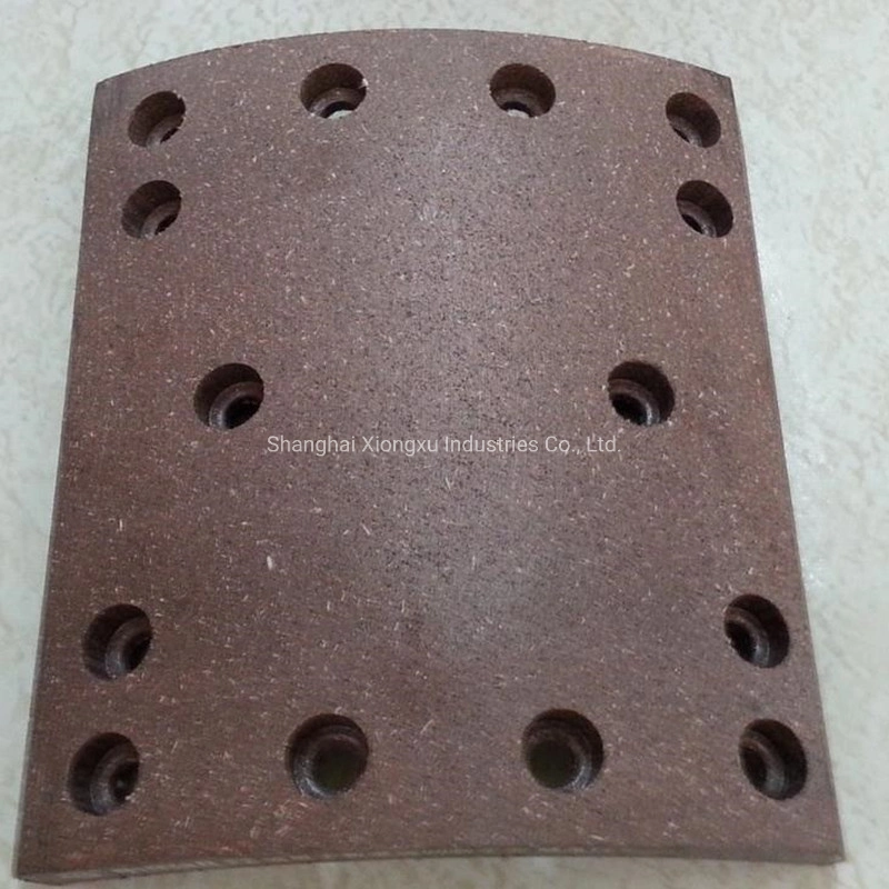 Original Sinotruk Sinotruck Brake Lining Sino HOWO Truck Spare Parts Brake Lining 14 Holes Nigeria