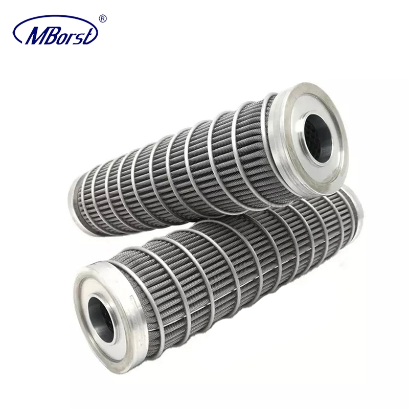 Wholesale/Supplier SUS 304 316L Pleated Filter Cartridge for Oil Filter Air Filter Water Treatment Chemical Liquid Purification Candle Filter 100/200/300 Mesh 10/20/30"