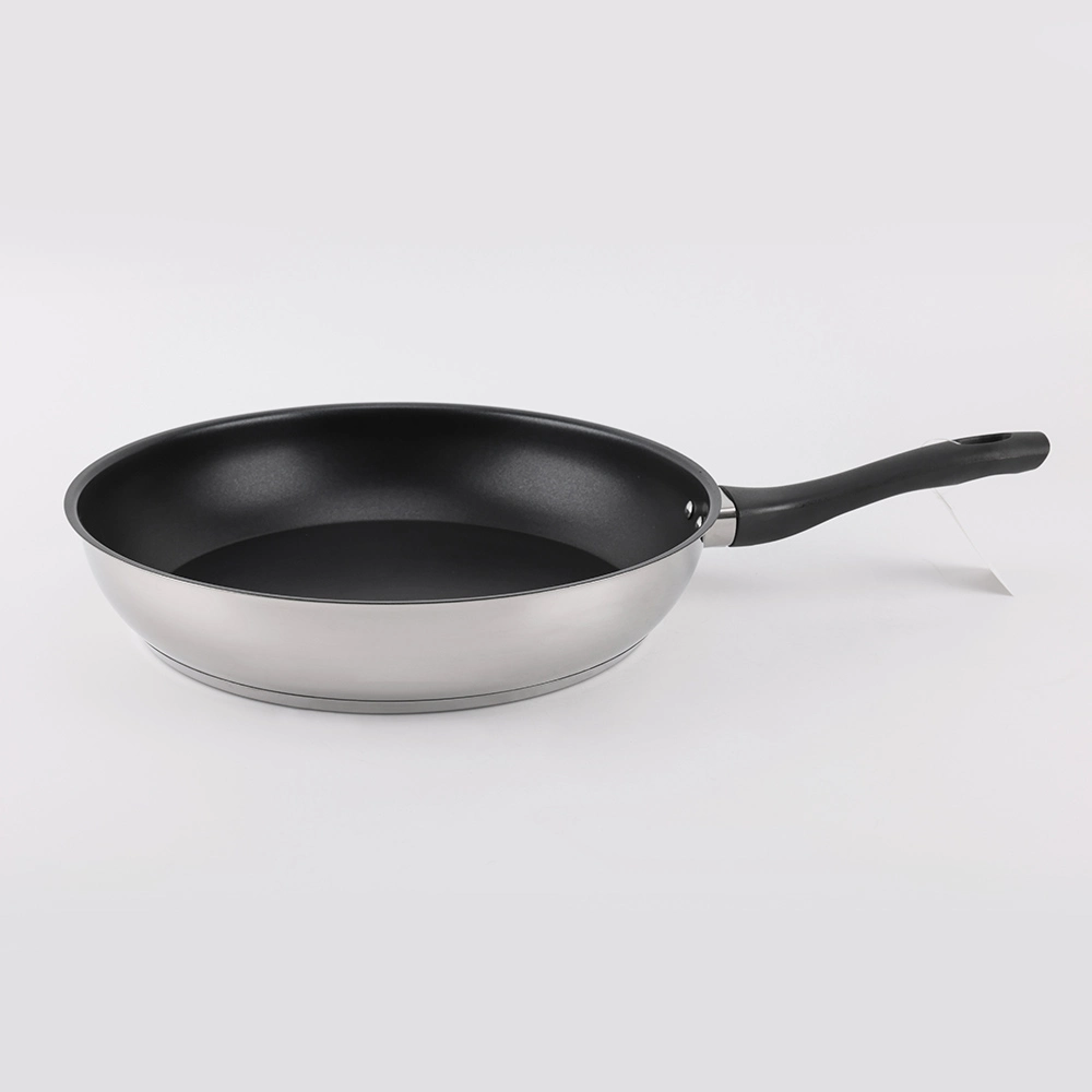 Stainless Steel Non-Stick Frypan Composite Bottom Easy Food Release and Cleaning