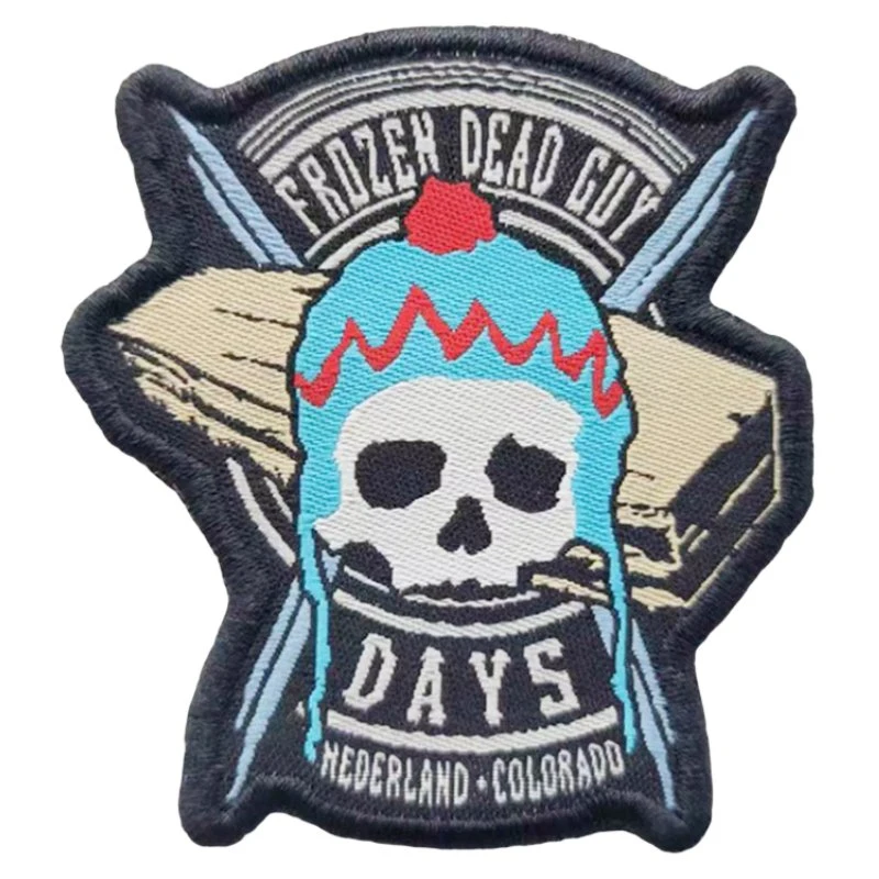 Custom Clothing Woven Fabric Twill Woven Patches/Embroidery Patches