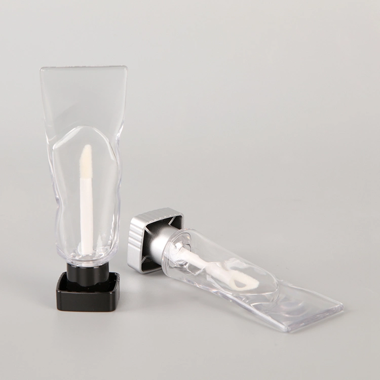 ODM transparente Cor quadrado LipGloss contêineres e impressão tela de embalagem Tubos de plástico LipoGloss baratos