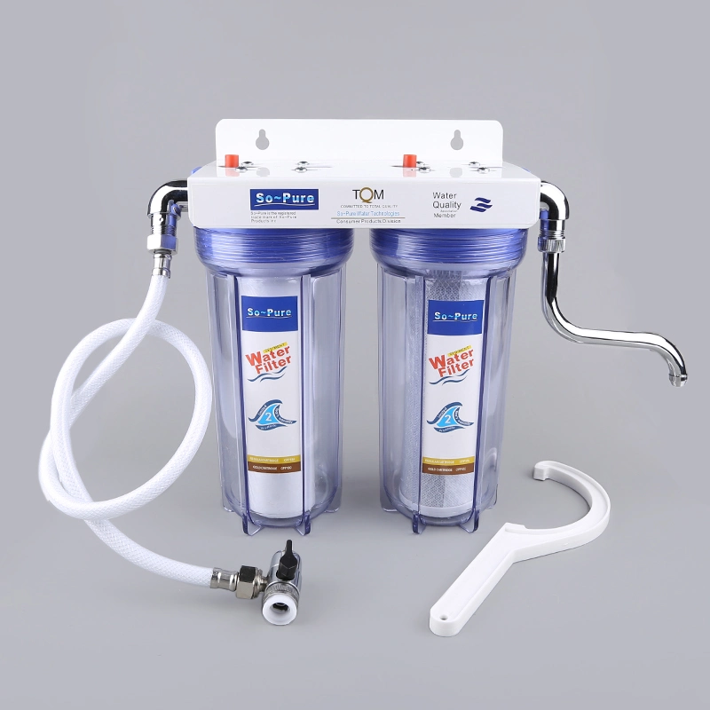 2 Stage Water Purifier Filtration Set with Air Release Button