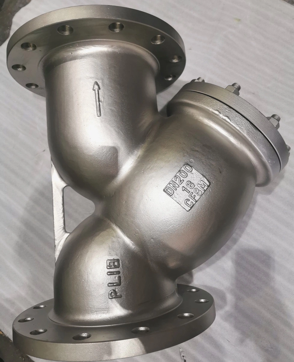 Ductile Cast Iron Y Type Strainer, Flanged Class 125/150 Stainless Steel Screw Iron