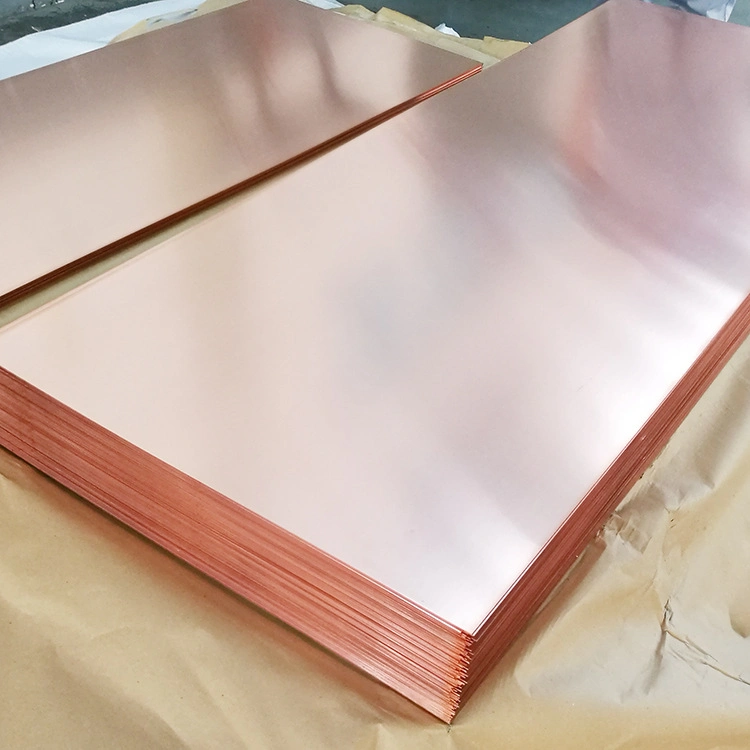 High Quality C12200 99.9% Pure Copper Plate 0.1mm-120mm Thickness Customized