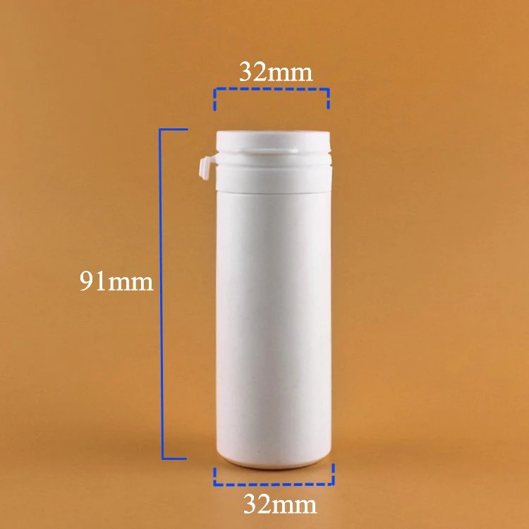 HDPE Flip Top Cap 50ml Chewing Gum Bottle